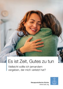 Es ist Zeit, Gutes zu tun. Vielleicht sollte ich jemandem vergeben, der mich verletzt hat?
